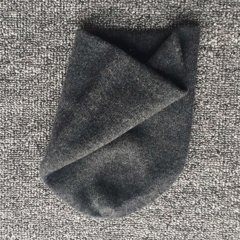 Pure Cashmere Hat Blue Black Color Winter Cashmere Hat 